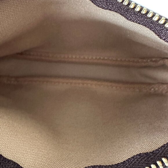 LOUIS VUITTON Authentic Brown Monogram Canvas Pochette Pouch - Picture 10 of 11